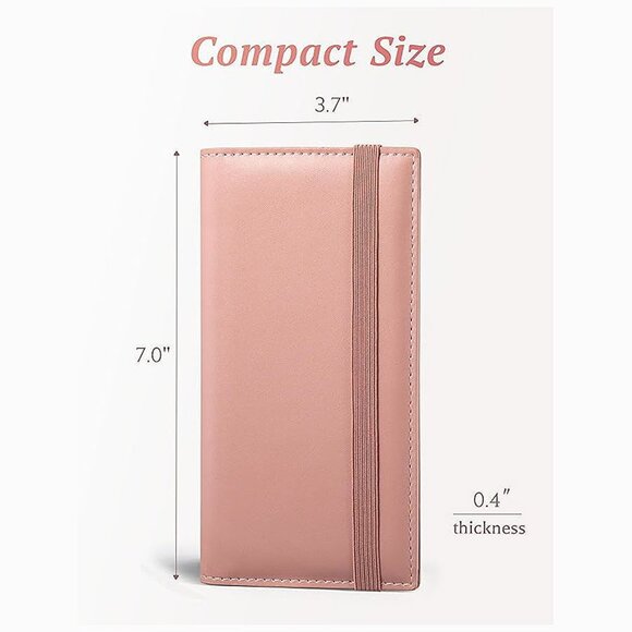 Checkbook Cover for Personal Checkbook Blush Pink - Picture 6 of 7